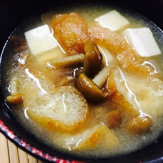 豆腐&油揚げ&なめこの味噌汁